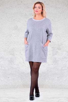 Платье-Туника 1702 серый
